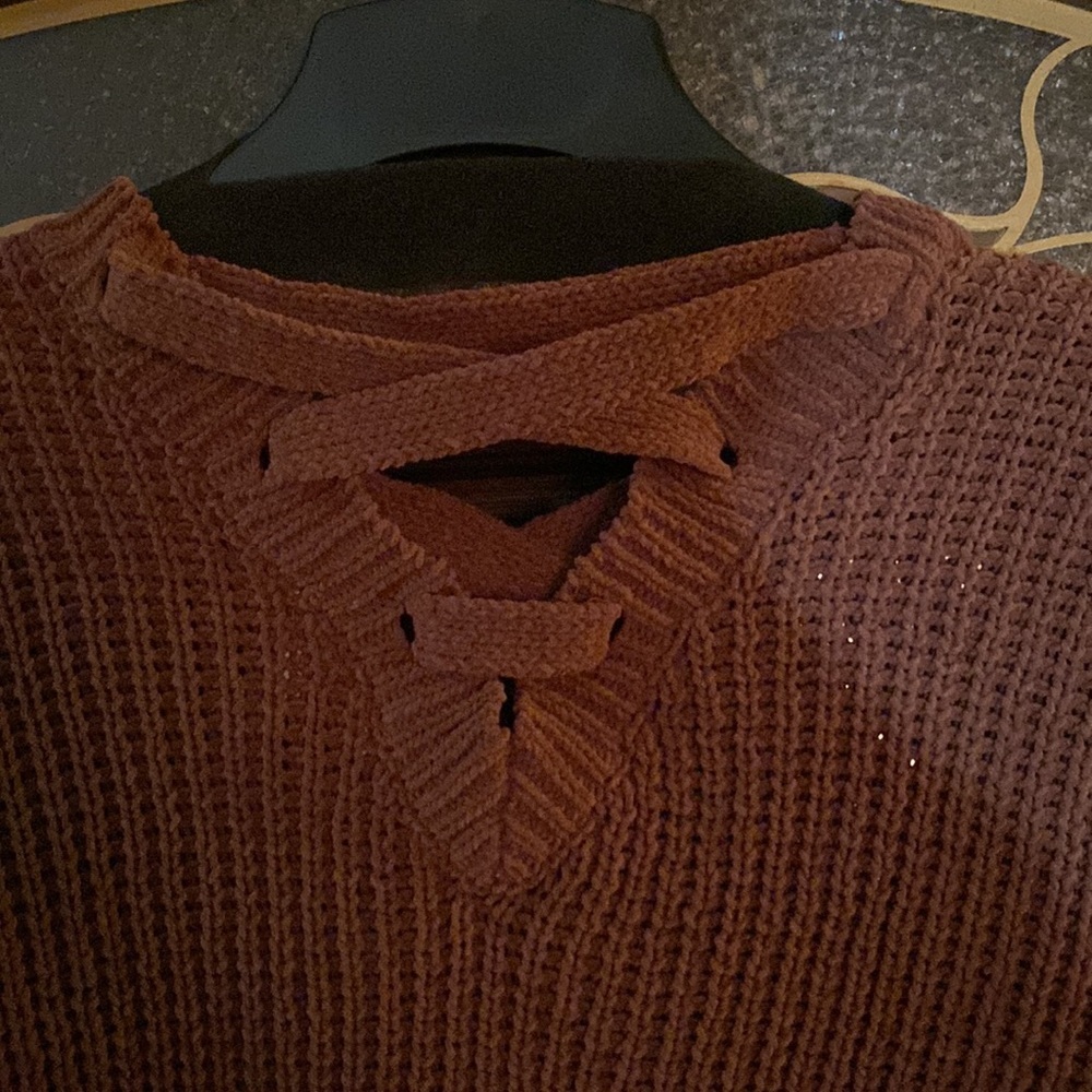 Derek Heart medium brown sweater - Picture 4 of 5